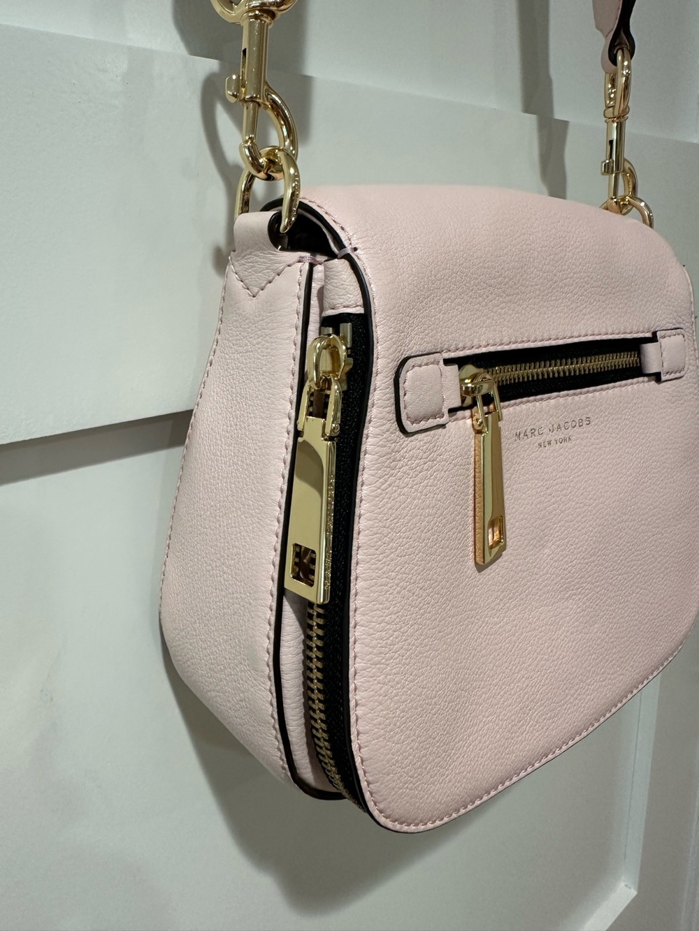 NWOT Marc Jacob’s small pink leather Nomad cross body bag - Picture 5 of 16